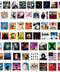 Fashion Singer Stickers Music Album Water Bottle Stickers 60PCS Vinyl Waterproof Laptop Skateboard Stickers Car Decals Computer Stickers Decor. (Z-3)