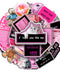 Funny Stickers 50Pcs Pink Black Smutty Stickers INS Stickers for Scrapbook/Water Bottle Matte Waterproof Vinyl Stickers Laptop Decals Waterproof Personalised Kindle Stickers for Teens Adults
