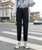 Loose Wide-Leg Cropped Casual Trousers