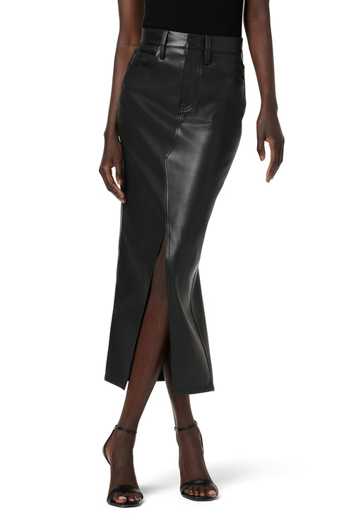 Hudson Jeans Womens Reconstructed Skirt Black 33