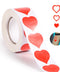 500PCS Tanning Stickers 1 Inch Red Heart Shaped Body Stickers Sun Body Stickers for Tanning Self Adhesive Tanning Bed Stickers Sunbathing Stickers