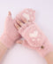 Warm Half-Finger Knit Cat Claw Gloves for Women