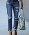 Cropped Ripped Jeans