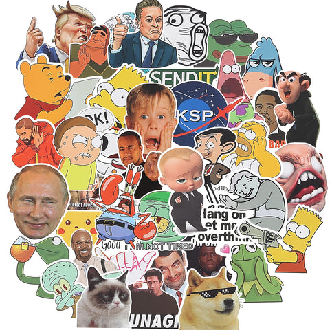 Mr. Pen- Funny Stickers 131 pcs Stickers Meme Stickers Funny Meme Stickers Water Bottle Stickers for Adults Stickers Meme Funny Vynil Stickers Meme Sticker Pack Funny Water Bottle Stickers