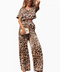 Animal Print Co-Ord Suit with Short Top and Pants