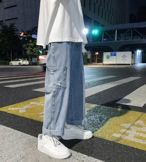Loose Wide-Leg Vintage Style Trousers
