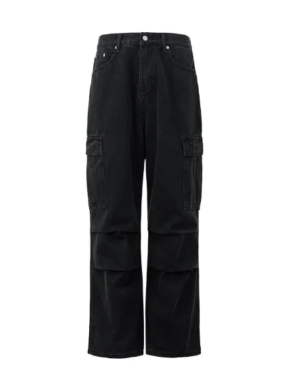 Harajuku Style Wide-Leg Loose Drape Trousers