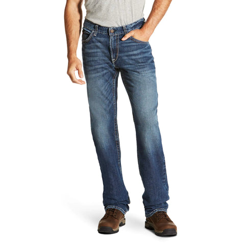 ARIAT Flame Resistant M4 Low Rise Basic Boot Cut Jean – Men’s Durable Work Jeans Clay