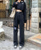 Loose High Waist Straight Wide Leg Mopping Trousers