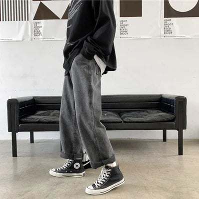 Loose Wide-Leg Vintage Style Trousers
