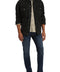 Mavi Zach Mens Straight Leg Jeans Regular Rise Jeans for Men Dark Brushed Athletic Dark Wash Jeans 30 x 32