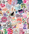 50PCS Book Stickers for Kindle Holographic Reading Stickers Bookish Stickers for Adults Holographic Book Cover Stickers Kindle Aesthetic Stickers Booktok Stickers