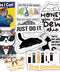 Motivational Cats Stickers | Teacher Stickers Classroom Reward Stickers Incentive Sticker for Kids Stickers
