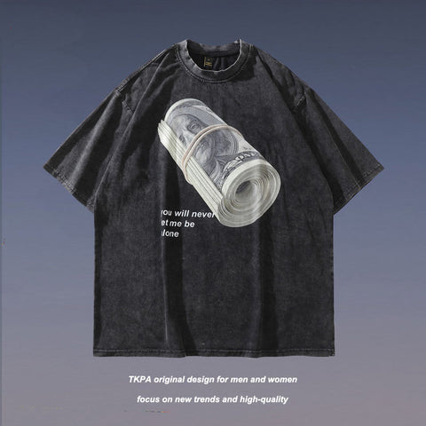 Vintage Streetwear Graffiti T-Shirt for Men