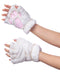Vonokee Women Halloween Costume Cat Paws GlovesNovelty Faux Fur Bear Paw Fingerless Mittens Plush Lion Claw Gloves (White)