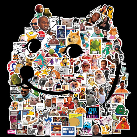 337 pcs Meme Stickers Funny Stickers for Adults & Teens Waterproof Vinyl Stickers for Water Bottles Laptop Stickers Pack Millennial Stickers Computer Phone Hard Hat Car Stickers and Decals