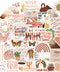 50PCS Bohemian Inspirational Stickers Preppy Stickers Boho Stickers Motivational Stickers Vintage Waterproof Stickers for Laptops Books Water Bottle Phone Case Skateboards