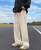 Men's Plus Size Summer Loose Wide Leg Casual Trousers